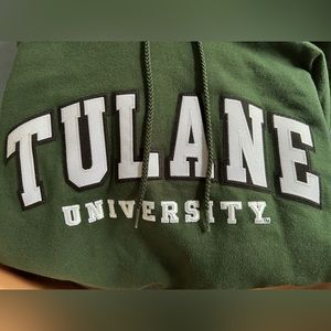 Green Tulane champion hoodie